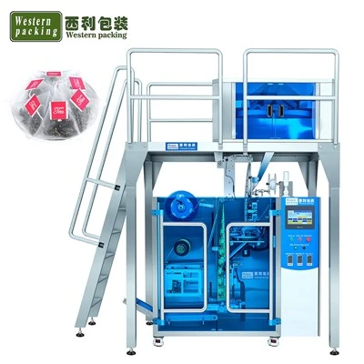 Máquina empacadora de bolsitas de té piramidales